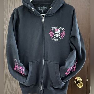 Beautiful Disaster zip hoodie